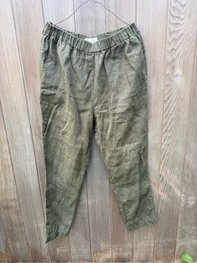 Notperfect linen Athens 2 heavyweight forest green pant m/l
